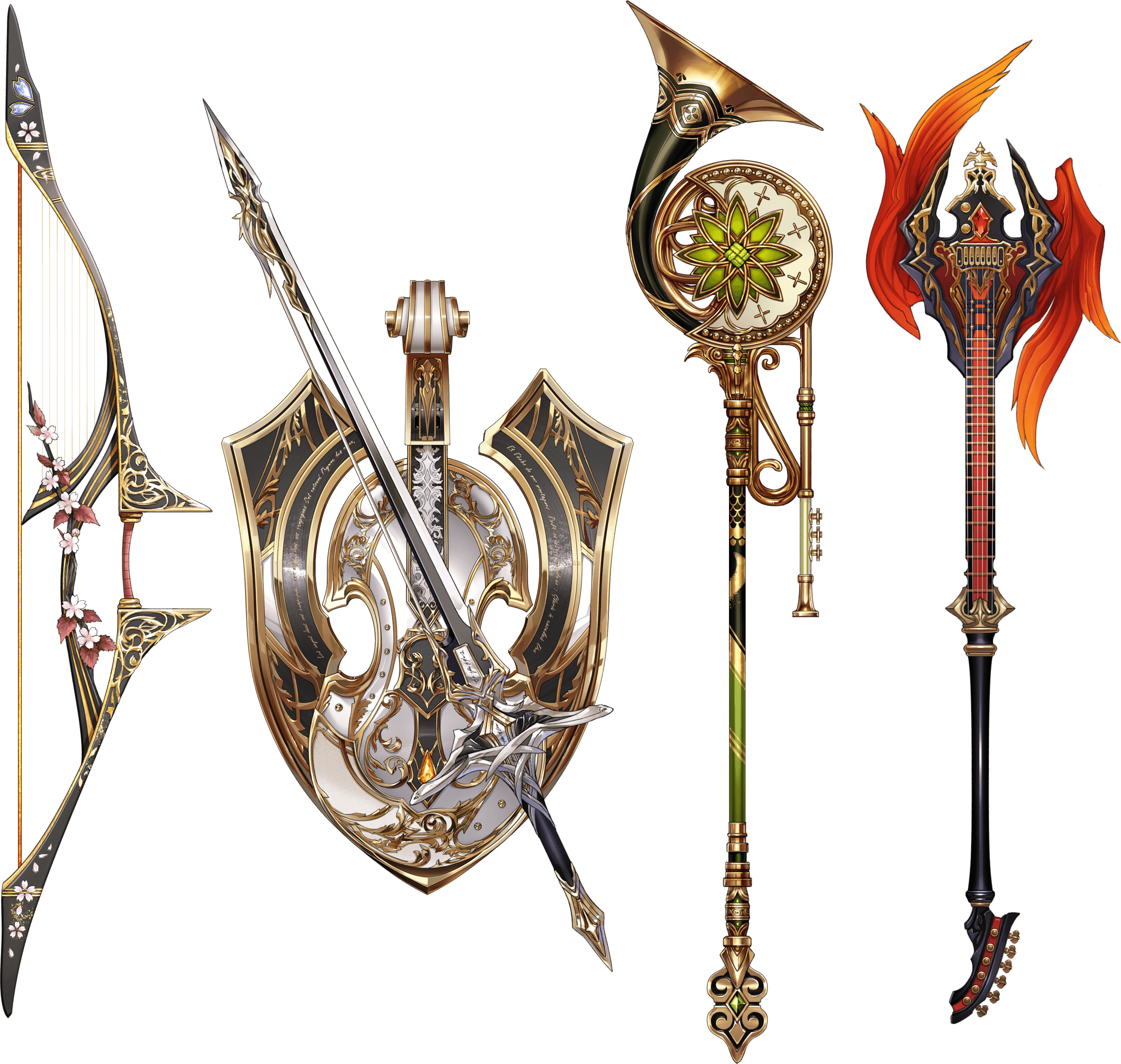 Armonics - Shining Resonance Refrain Weapons (2485x2360), Png Download