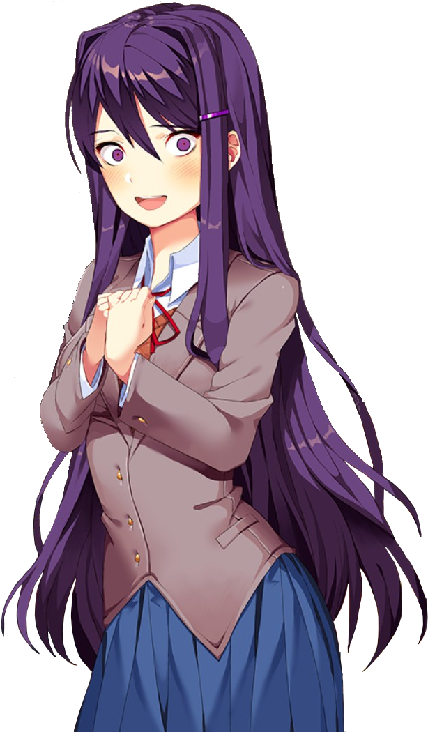 Yuri Doki Doki Png (628x1062), Png Download