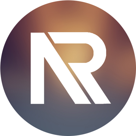 Nr Logo White Letter Gold Purple Background - Student (475x467), Png Download