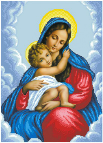 Virgen Maria Y Jesus Png - Mama Mary With Baby Jesus (600x600), Png Download