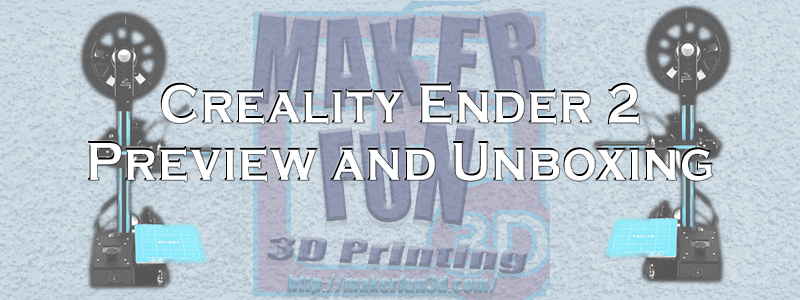 Creality Ender 2 Preview-unboxing - 3d Printing (800x300), Png Download