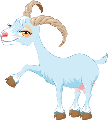 Goat 2015 - 可愛 羚羊 (443x500), Png Download