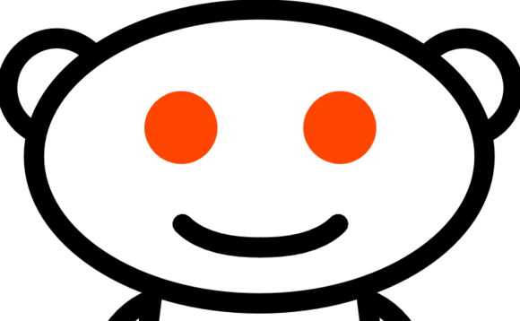Reddit-alien - Reddit Alien (580x358), Png Download