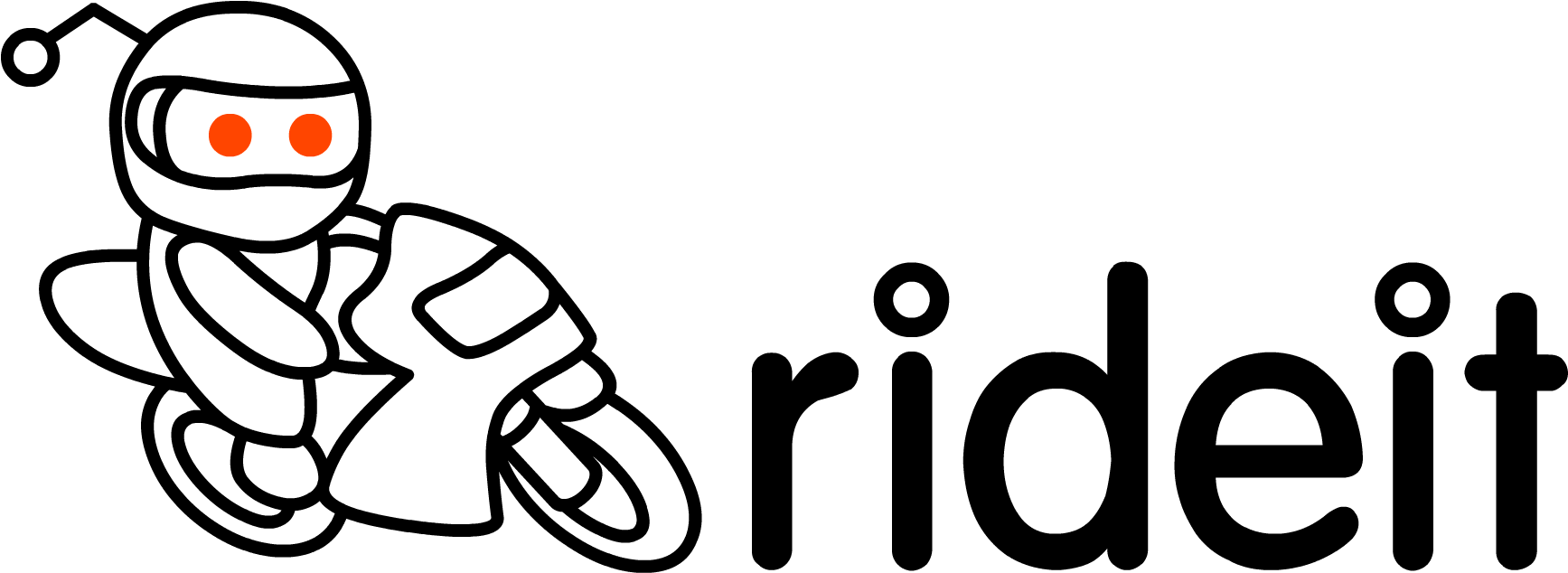 Actually High Quality Rideit Logo - Reddit Motorcycle Sticker (1920x1047), Png Download
