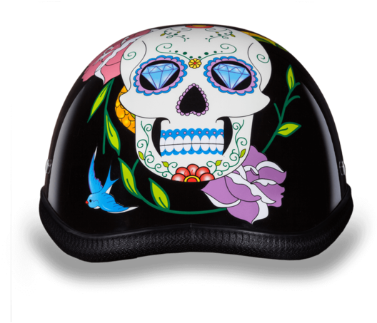 Daytona Helmet Eagle- W/ Diamond Skull S (600x600), Png Download