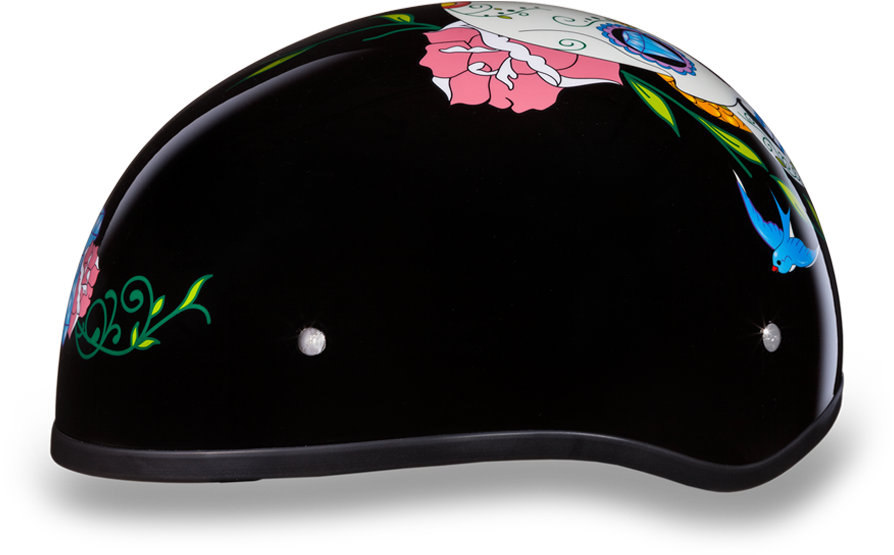 Brand - Daytona Helmet D.o.t. Daytona Skull Cap- W/ Diamond (1000x1000), Png Download