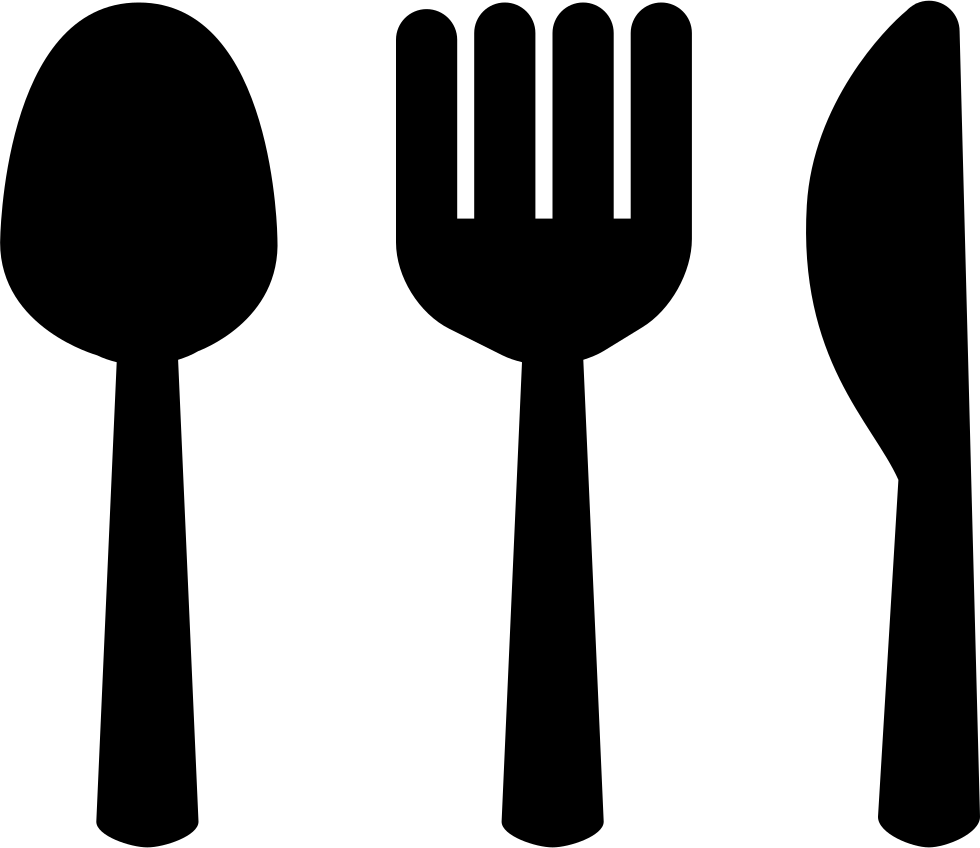 Spoon Fork And Knive Silhouettes Restaurant Symbol - Spoon Symbol (980x848), Png Download