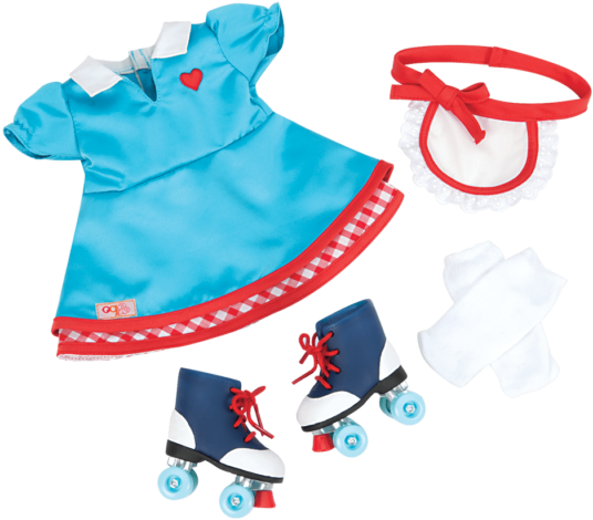 //s3 Ca Central - Our Generation Roller Skater Outfit (600x600), Png Download