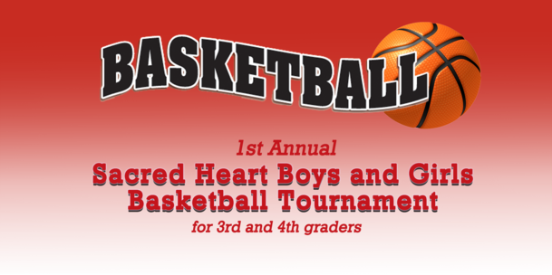 Basketball Tournament - Sacred Heart Catholic Church (609x304), Png Download