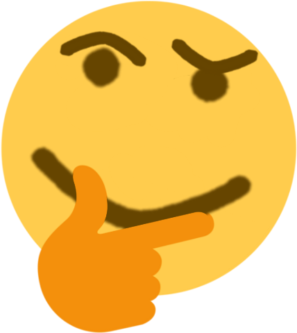 Thinking Emoji Discord Emoji Png Thinking Emoji Transparent - Thinking Meme (480x480), Png Download