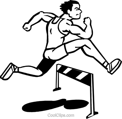 Hurdles - Hürdenlauf Clipart (480x467), Png Download