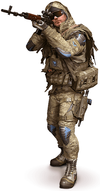 Sniper - Снайпер Варфейс (320x622), Png Download