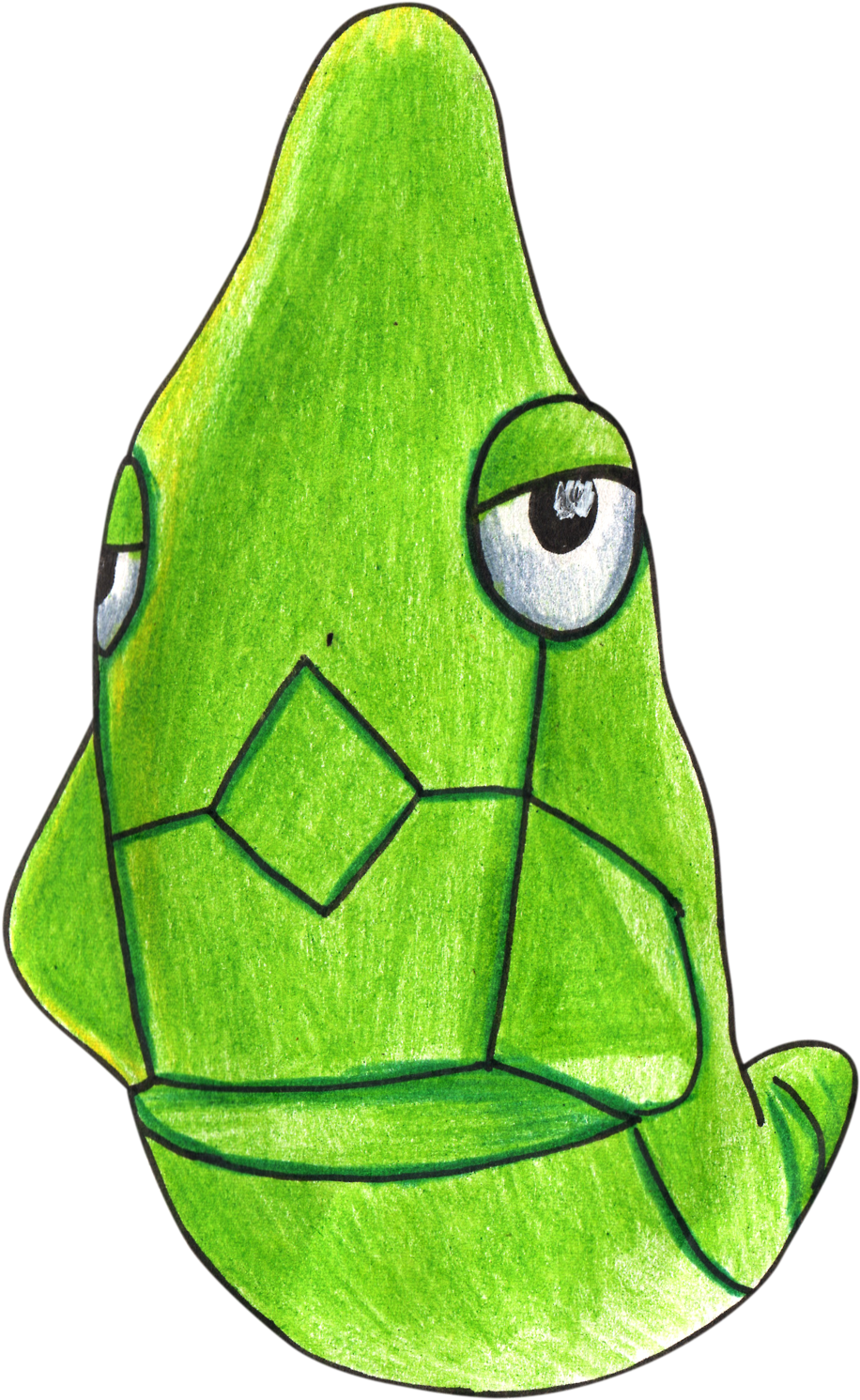 Metapod From Pokemon Go With Color Pencils [time Lapse] - Pokémon Go (1280x1632), Png Download