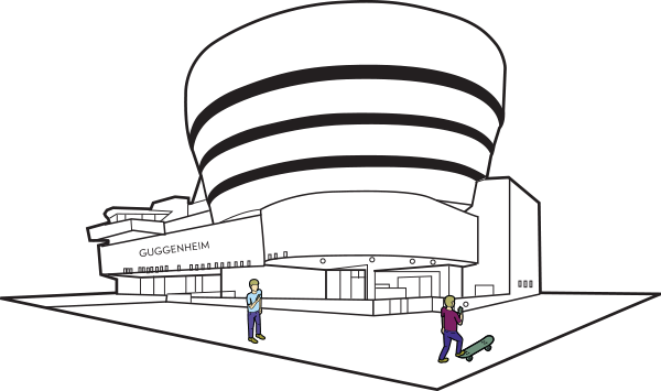 The Icon Of Modern Art Puts Estimote Beacons On Display - Guggenheim Museum Icon (600x355), Png Download