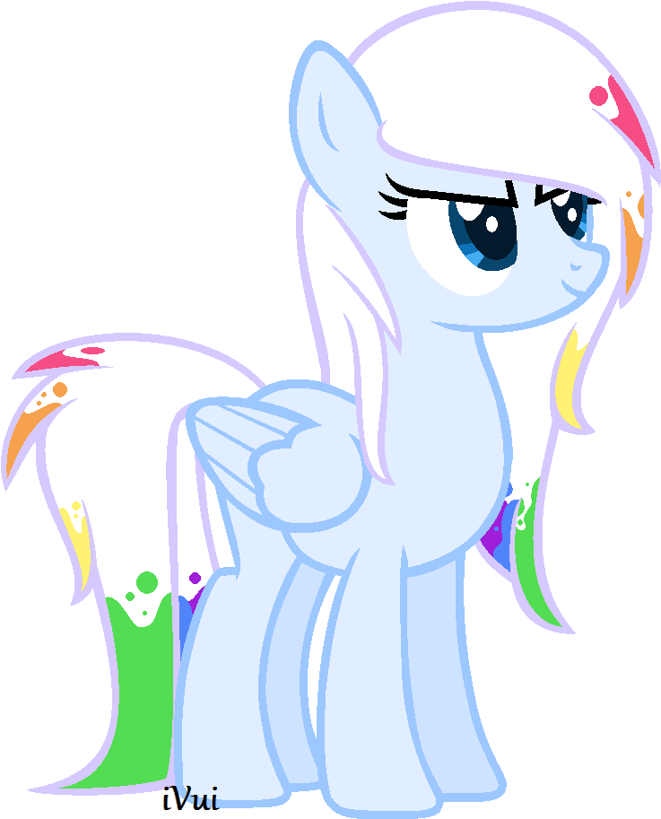 Rainbow Splatter Is Splatterfeast Sister - My Little Pony Rainbow Splash (817x981), Png Download
