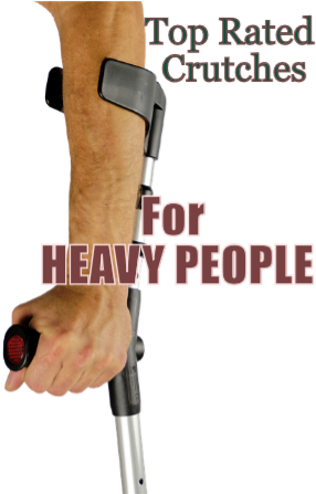 Extra Large Crutches For Heavy People - Fat People On Crutches (297x446), Png Download