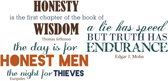 Honesty Is The First Chapter Of The Book Of Wisdom - Welcome Sign For Indoor Or Outdoor Use (600x336), Png Download