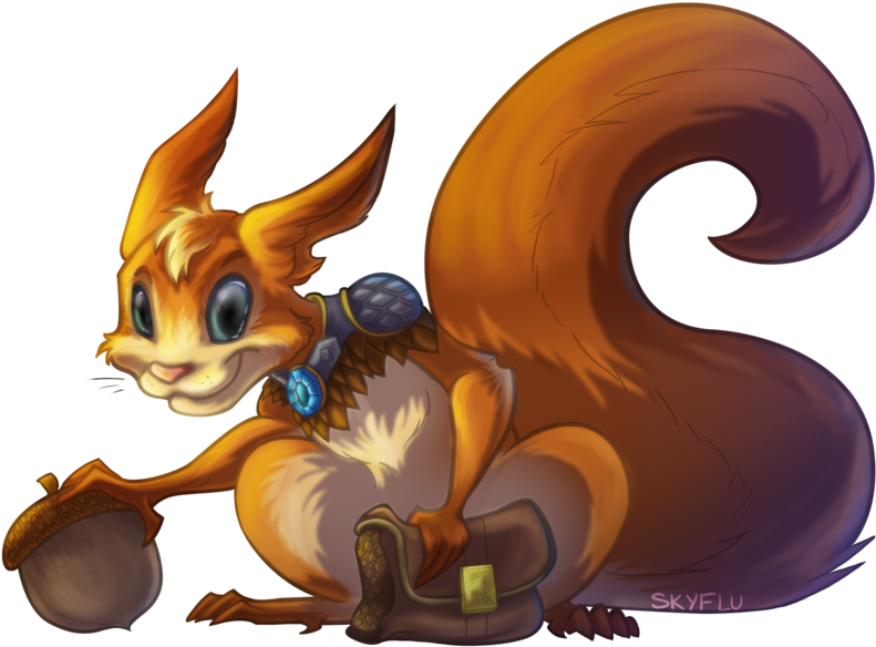 Ratatoskr - Smite Ratatoskr Art (1024x664), Png Download