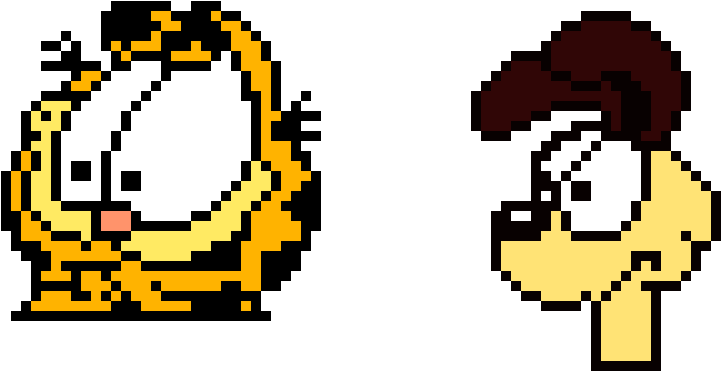 Garfield And Odie - Garfield And Odie Png (820x500), Png Download