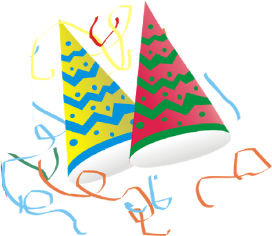 Best Party Hat No Background Party Clip Art Images - Clip Art Party Transparent (400x400), Png Download