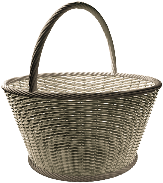 Basket, Wicker Basket, Wicker, Osterkorb, Basket Ware - Basket (900x720), Png Download