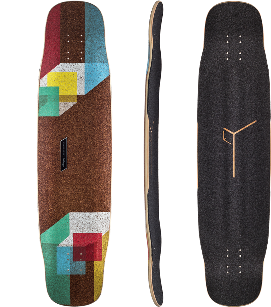 Loaded Tesseract Longboard Skateboard Deck W/ Grip - Loaded Tesseract Longboard Skate Deck 39" (1000x1000), Png Download