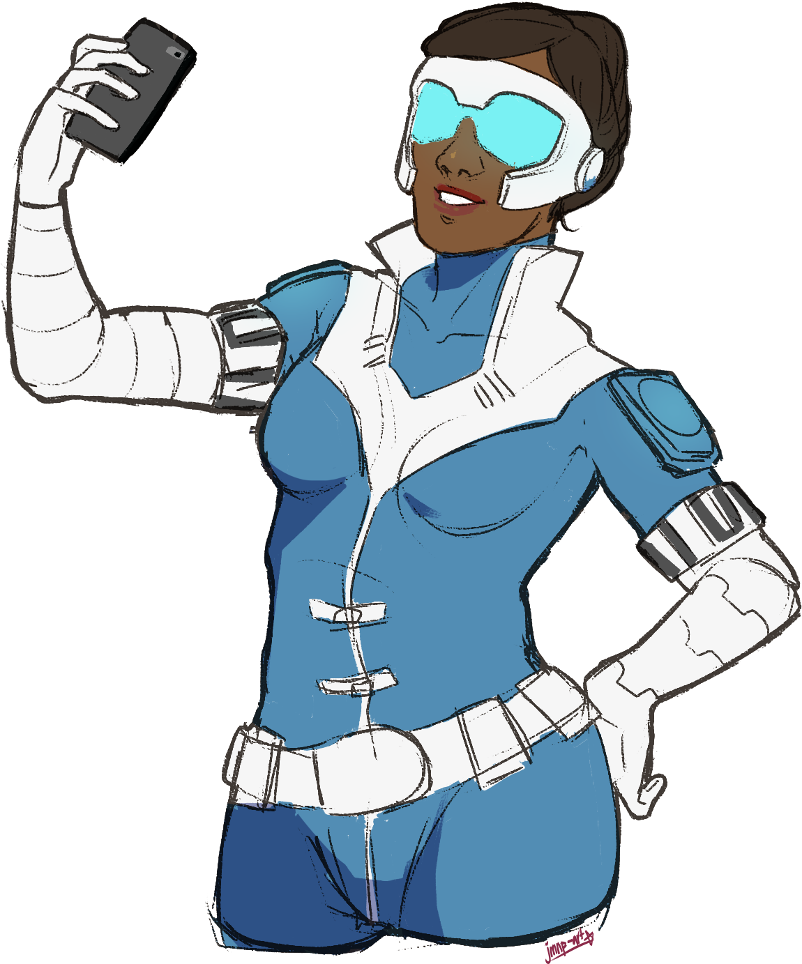 1862016 Commission 2 Tesseract Resize - Cartoon (1188x1420), Png Download