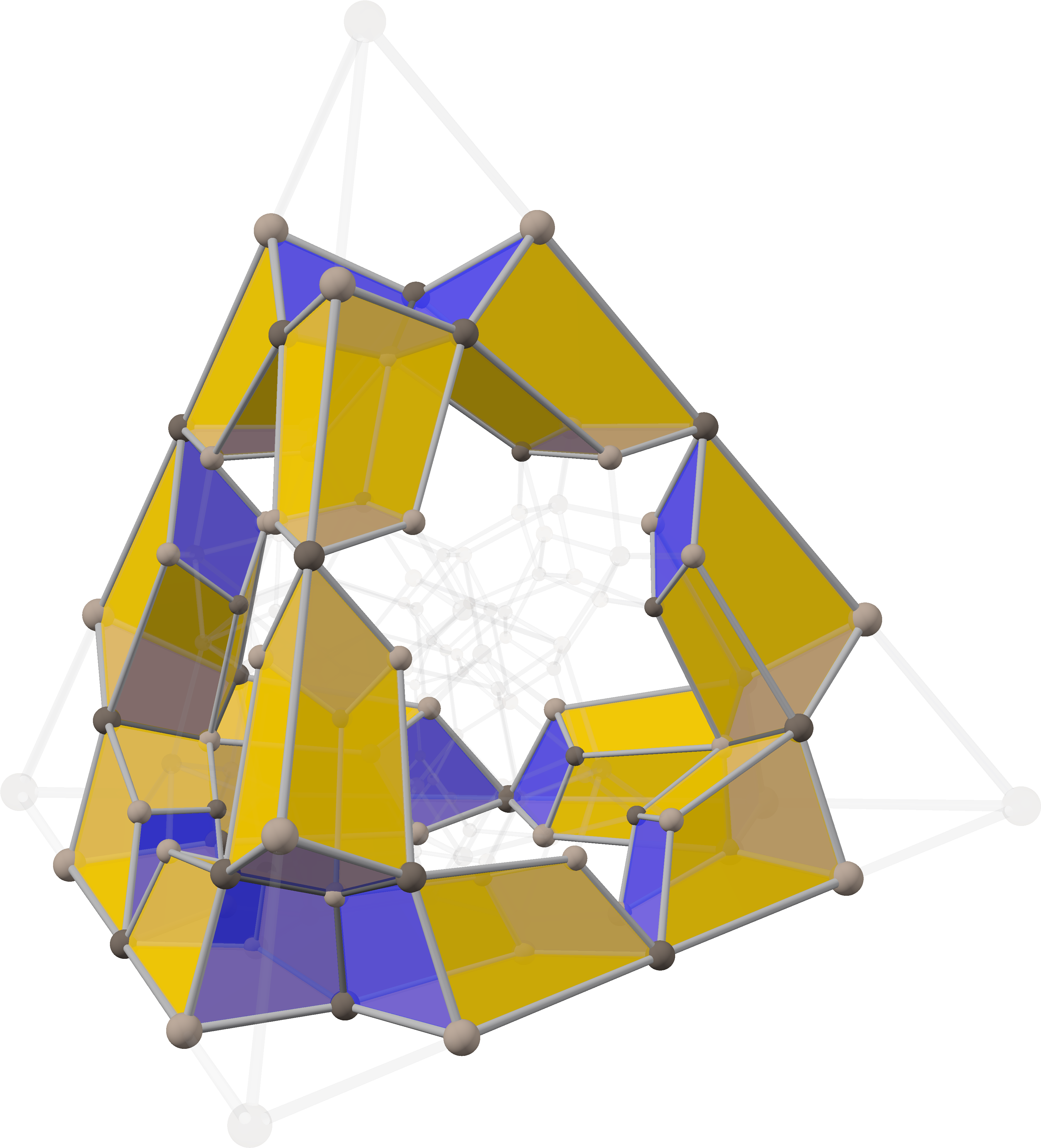 Lower Rhombic Prism - Tesseract (3624x3990), Png Download