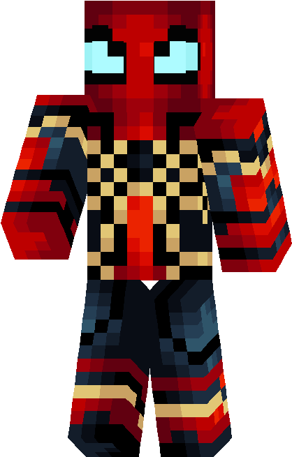 Avengers - Iron Spider Skin (417x666), Png Download