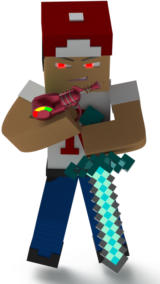 Minecraft In Real Life - Fictional Character (557x1024), Png Download