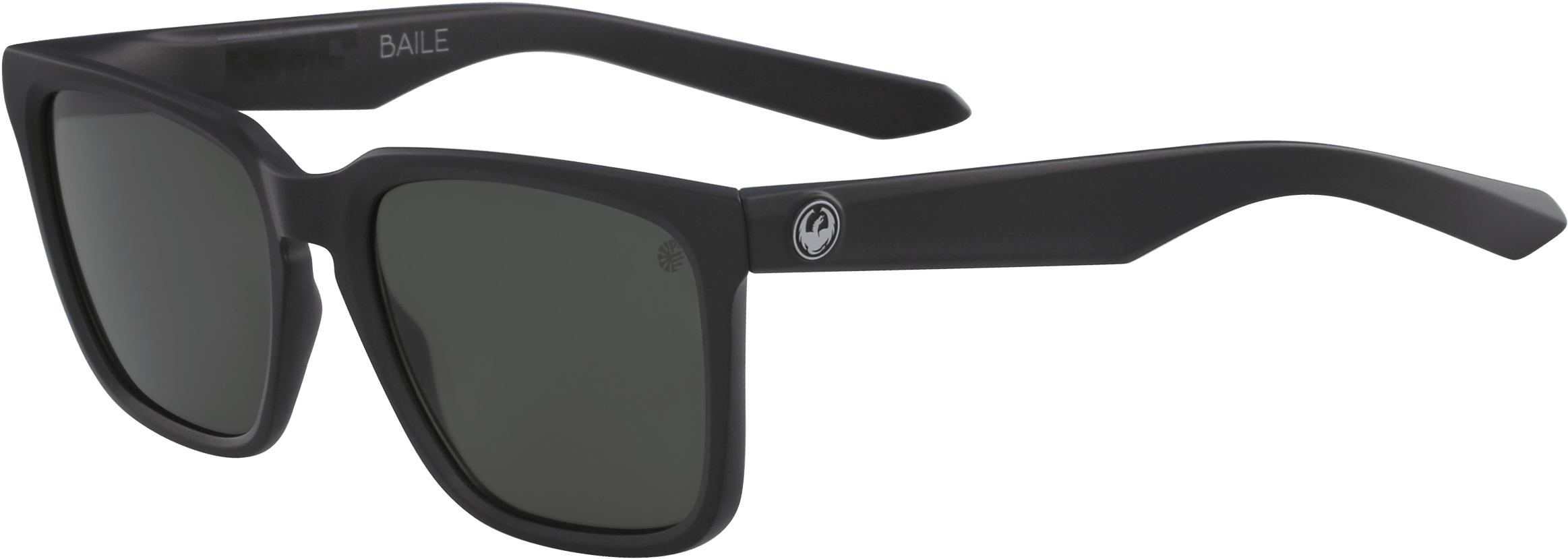 Dragon Baile H20 Sunglasses In Matte Black Smoke Polarized (2500x1400), Png Download