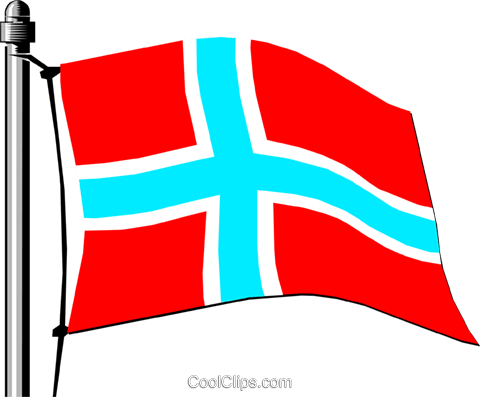 Norway Flag Royalty Free Vector Clip Art Illustration - Uk Flag (480x397), Png Download