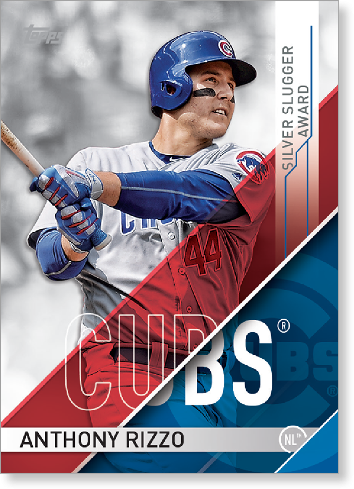Anthony Rizzo 2017 Topps Baseball Series 1 Silver Slugger - Topps 2017 Award Card (2000x2000), Png Download