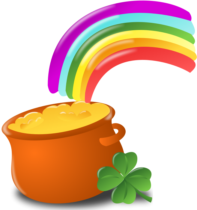 Free Saint Patrick Day Icon - Pot O Gold Transparent (800x800), Png Download