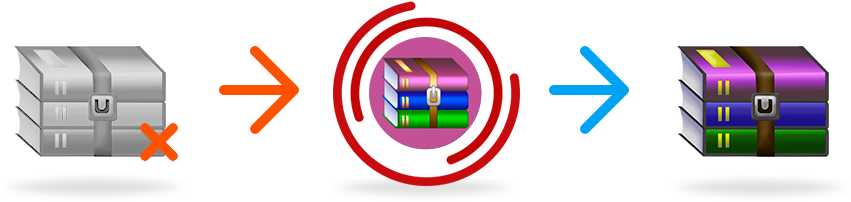 Winrar Recovery Software - Computer File (861x209), Png Download