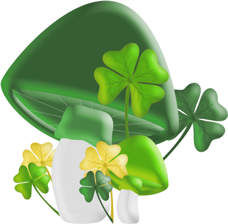 Champignons,png,tubes - Shamrock (600x600), Png Download