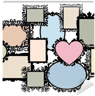 Fotomural Imagen En Blanco Conjunto De Marcos, Vector - Multiple Photo Frame Free Download (400x400), Png Download