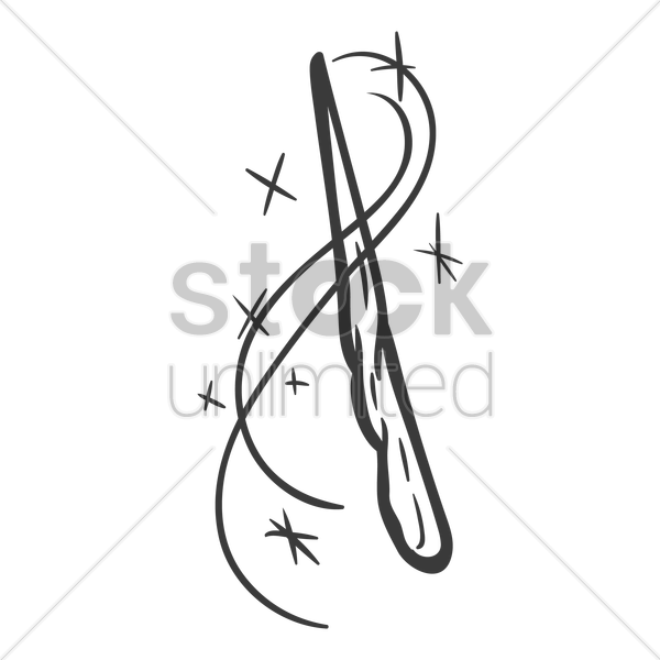 Magic Wand Drawing At Getdrawings - Vector Graphics (600x600), Png Download