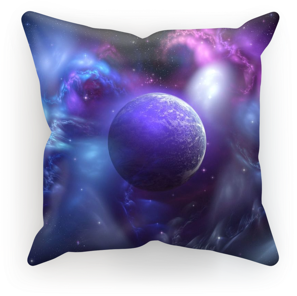Purple Planet ﻿sublimation Cushion Cover - Triplanetary (the Original) (1024x1024), Png Download