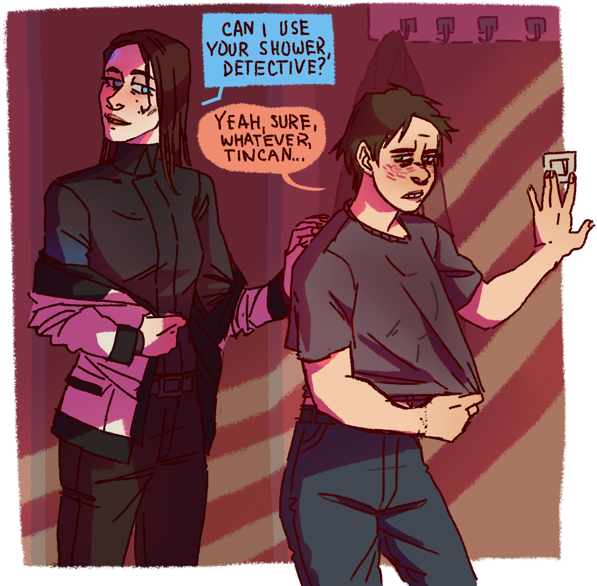 Detroit Become Human, Human Art, Gender Swap, Fap Material, - Gavin Reed X Rk900 (1200x1164), Png Download