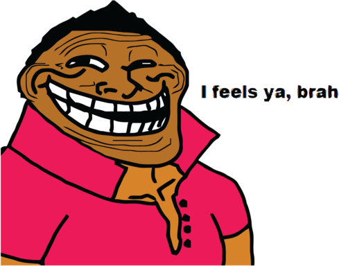 Derpina, Fap Fap Fap - Troll Face (489x384), Png Download