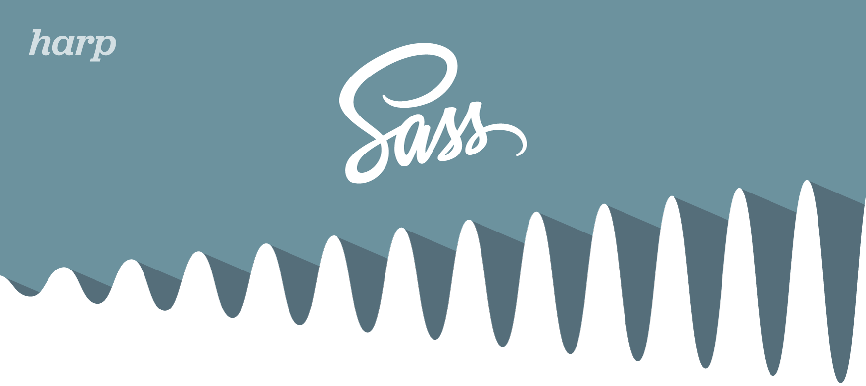 Sass Wordmark - Sass (1750x782), Png Download