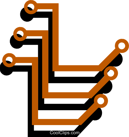 Circuit Boards Royalty Free Vector Clip Art Illustration (453x480), Png Download