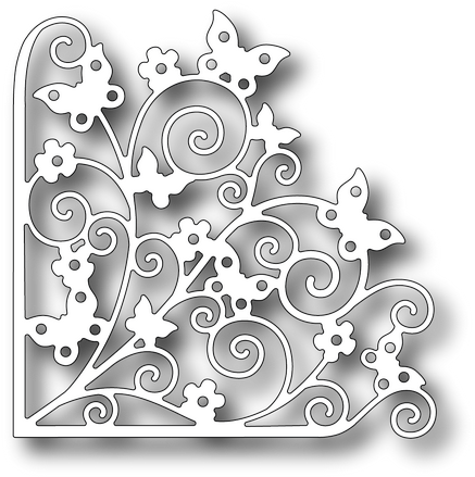 Quick View - White Corner Design Png (445x450), Png Download