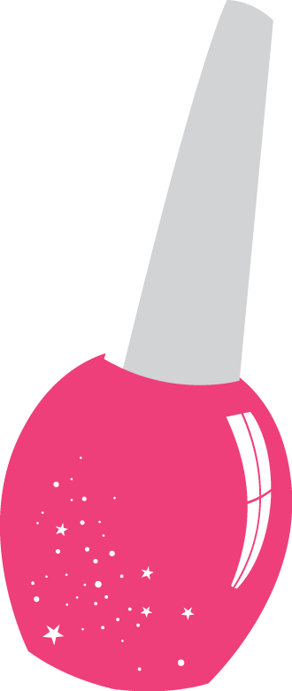 Clipart Esmalte - Esmalte Rosa Desenho Png (330x780), Png Download