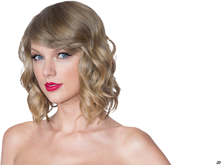 Pop Star Taylor Swift - Curly Short Hairstyles (1023x575), Png Download