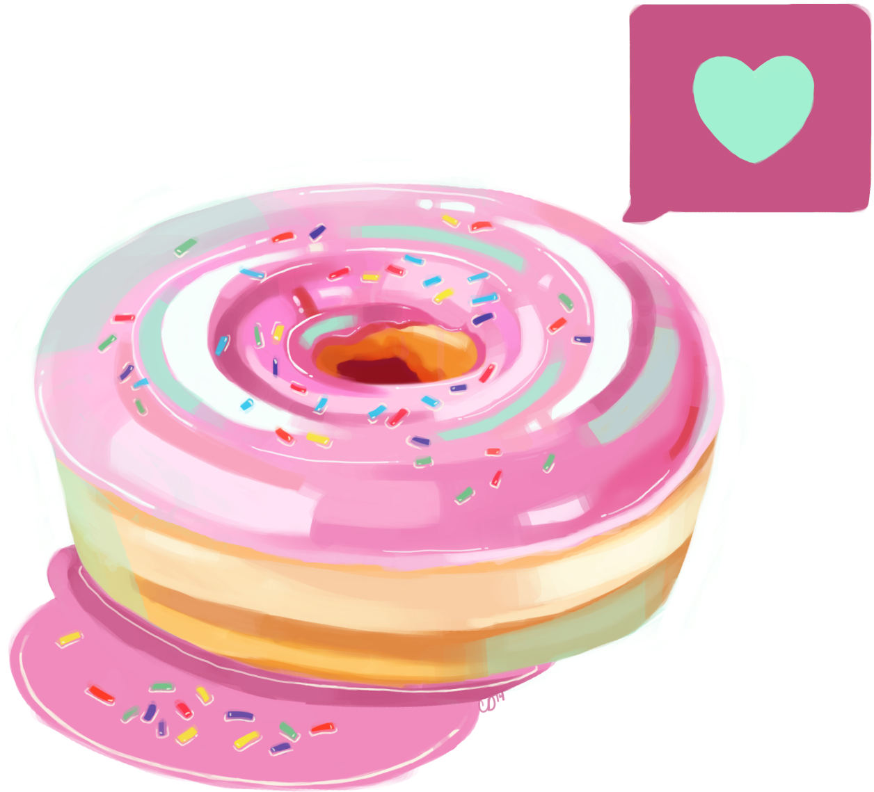 Png Tumblr Transparent Donut - Doughnut (1280x1160), Png Download