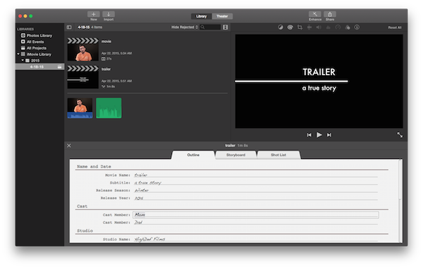 Imovie Trailer - Trailer (600x381), Png Download