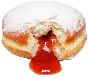 Donut Transparent Tumblr Download - Love These Jelly Filled Donuts (460x288), Png Download