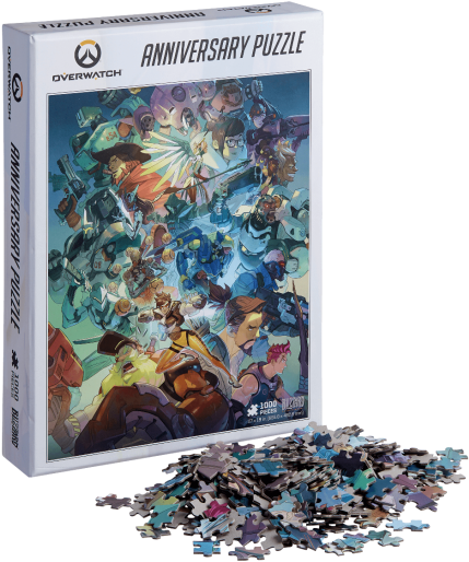 Overwatch Anniversary 1000-piece Puzzle - Overwatch Anniversary 1000 Piece Puzzle (550x550), Png Download